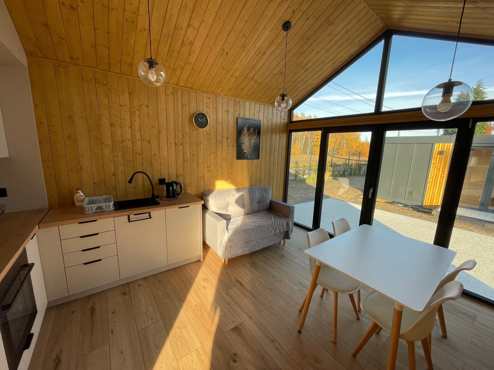 Przestrzeń dzienna z widokiem